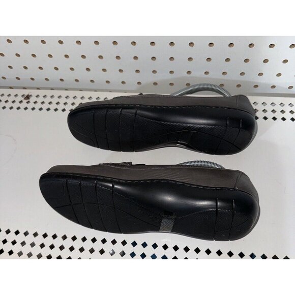 Clarks Bendables Womens Leather Slip On Loafers Flats Size 6.5 M Gray Textured - Picture 6 of 8